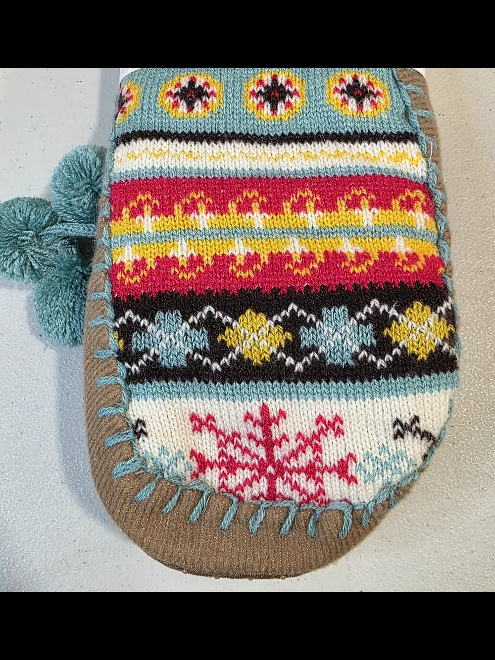 LUK-KEES Muk Luks Women's L/XL (8-10) Multicolor Slipper Socks NEW